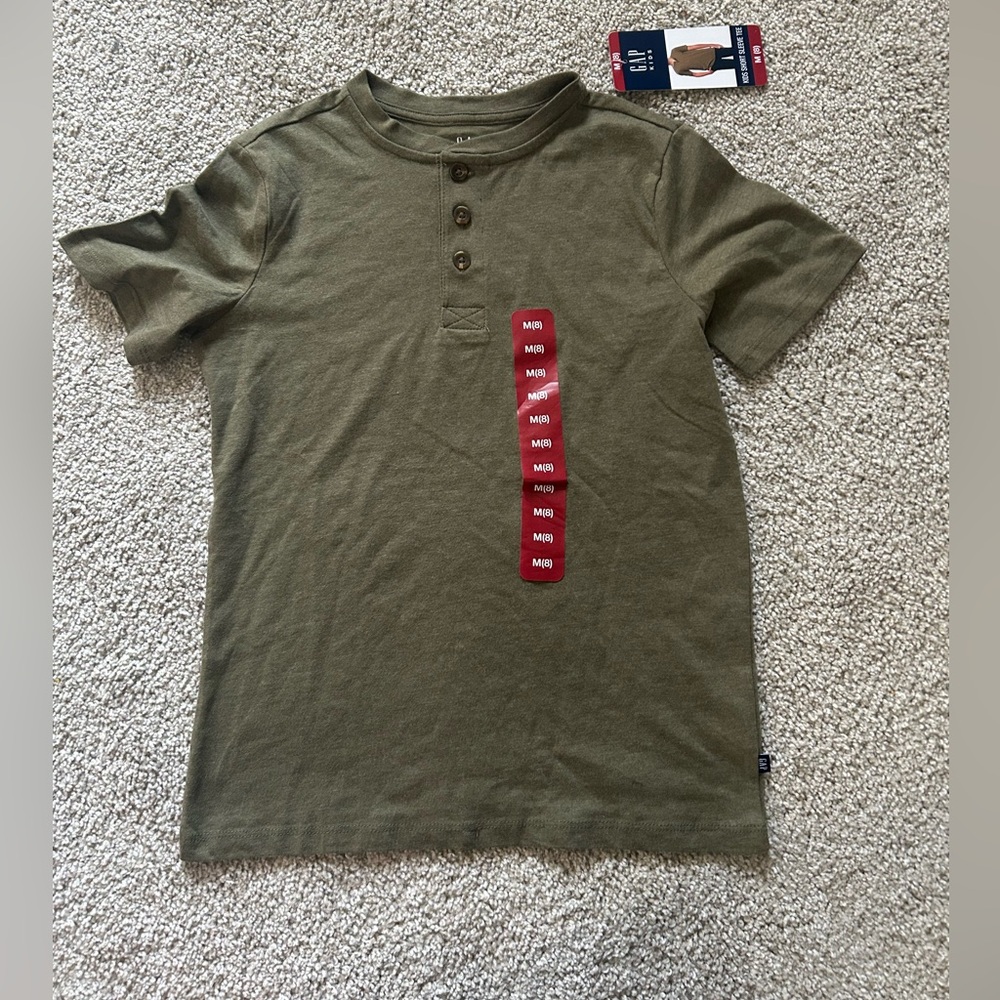 Gap Kids Olive Tee NWT